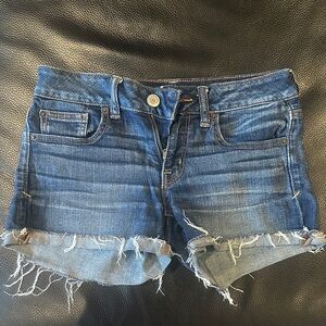 American Eagle Outfitters Dark Blue Jean Shorts